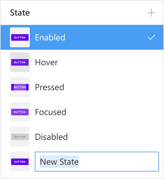 Creating a new element state