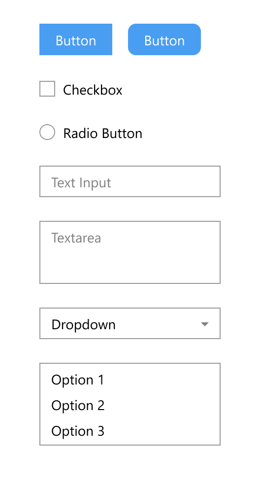 Lunacy basic UI elements